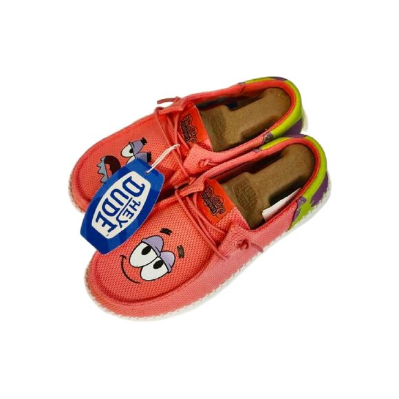 Hey Dude Shoes - New with Tags Hey Dude Wally SpongeBob Patrick Loafer Shoes Size 7